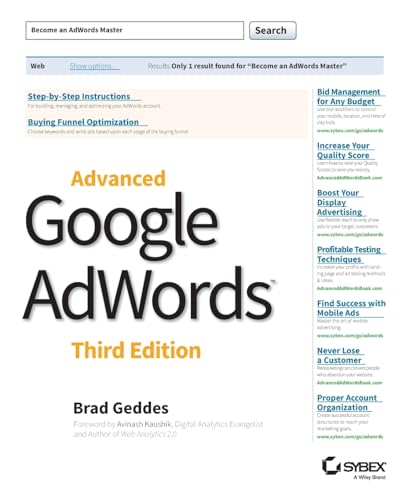 Advanced Google AdWords, 3rd Edition von Sybex
