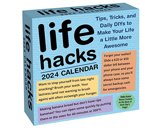 Life Hacks 2024 Day-to-Day Calendar: Tips, Tricks, and Daily DIYs to Make Your Life a Little More Awesome