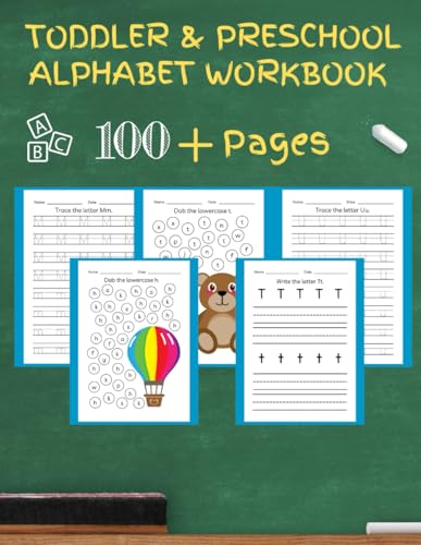 Toddler Pre-K Alphabet Workbook - Printable Worksheets For Learning Letters!! von Independently published