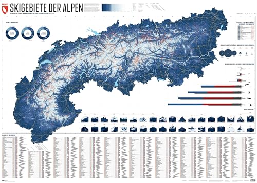581 Skigebiete der Alpen: Edition 7 von Marmota Maps GmbH