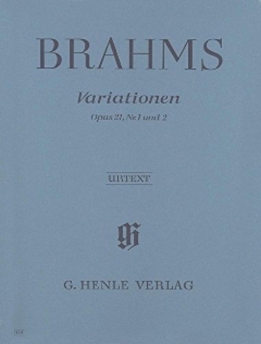 Variationen op. 21, Nr. 1 und 2: Besetzung: Klavier zu zwei Händen (G. Henle Urtext-Ausgabe) von G. Henle Verlag