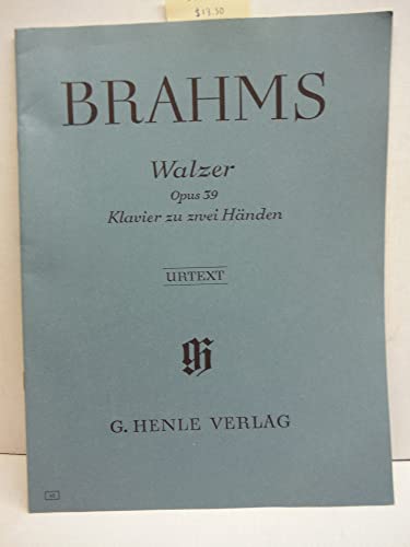 Walzer Op 39. Klavier