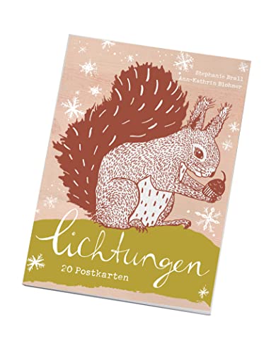 Lichtungen - Postkartenbuch: 20 wortschöne Postkarten für winterliche Tage, Advent und Weihnachten. von bene!