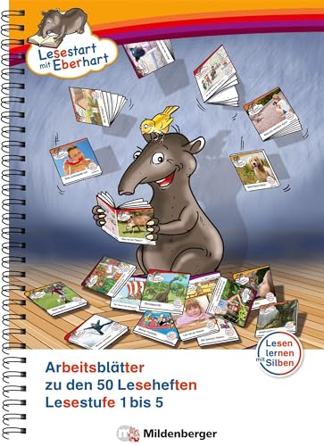 Lesestart mit Eberhart – Arbeitsblätter zu den 50 Leseheften: Lesestufe 1 bis 5 von Mildenberger Verlag GmbH