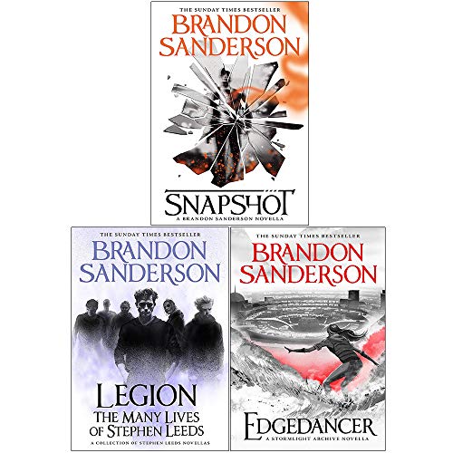 Brandon Sanderson 3 Books Collection Set (Snapshot, Legion, Edgedancer)