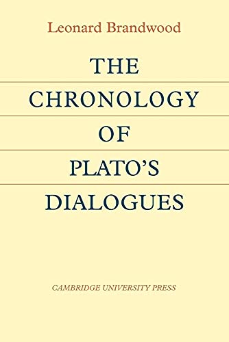 The Chronology of Plato's Dialogues The Chronology of Plato's Dialogues von Cambridge University Press