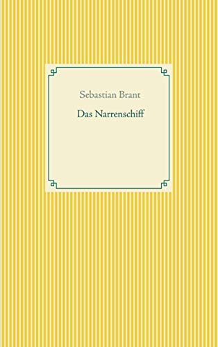 Das Narrenschiff (Taschenbuch-Literatur-Klassiker) von Books on Demand