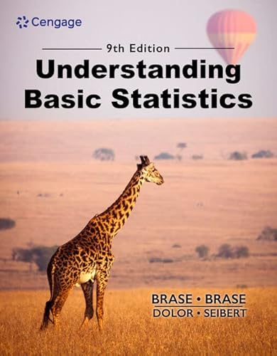 Understanding Basic Statistics von Brooks/Cole