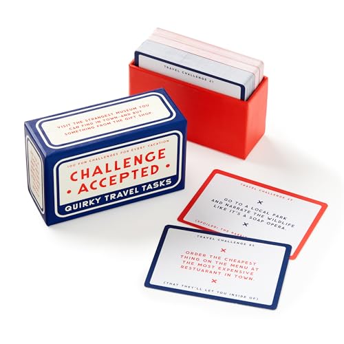 Challenge Accepted Travel Tasks Card Deck: Quirky Travel Tasks von Brass Monkey