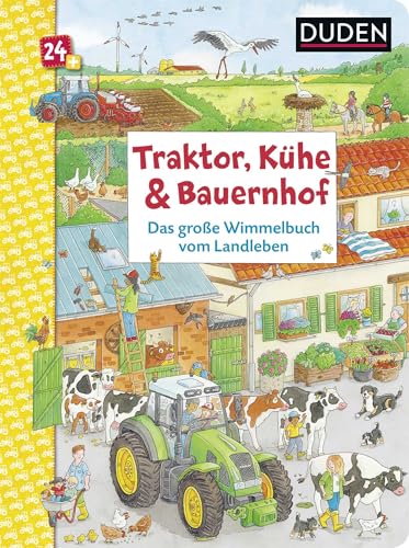 Traktor, Kühe & Bauernhof: Das große Wimmelbuch vom Landleben: Wimmel-Bilderbuch für Kinder ab 2 Jahren. Zum Suchen und Mitraten