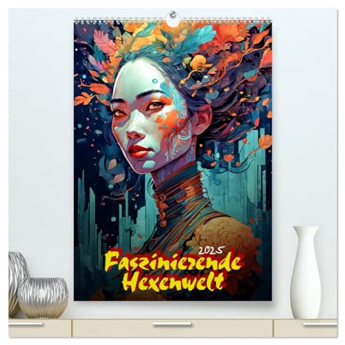 Faszinierende Hexenwelt (hochwertiger Premium Wandkalender 2025 DIN A2 hoch), Kunstdruck in Hochglanz: Frauen zwischen Mystik und Wissen von Calvendo