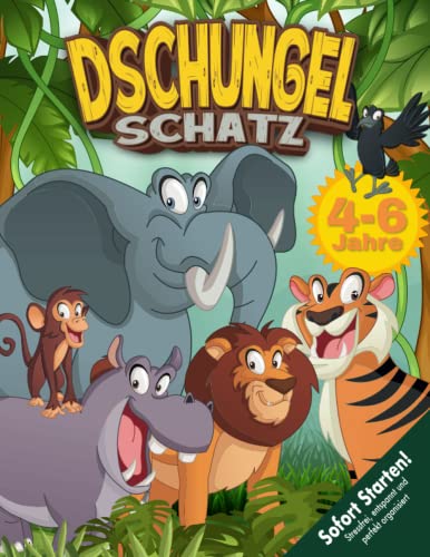 Abenteuerlustige Dschungel-Schatzsuche Kindergeburtstag 4-6 Jahre: “Der Schatz des Dschungels“ entführt euch in eine aufregende Welt voller Geheimnisse und Abenteuer - Los geht‘s! (Bravo Schatzsuche) von Independently published