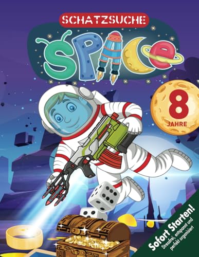 Astronauten Schatzsuche Kindergeburtstag ab 8 Jahren: Willkommen zur intergalaktischen Weltraum Schnitzeljagd-Party - das Astronautenarmband führt euch zum Schatz! (Bravo Schatzsuche)