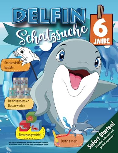 Delfin Schatzsuche Kindergeburtstag ab 6 Jahren: Unterwasserwelt-Schnitzeljagd für Delfinliebhaber*innen für den perfekten Meeres-& Ozeangeburtstag. Startklar! Delfin Schatzsuche Kindergeburtstag ab 6 Jahren: Unterwasserwelt-Schnitzeljagd für Delfinliebhaber*innen für den perfekten Meeres-& Ozeangeburtstag. Startklar!