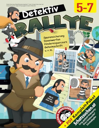 Detektiv Geburtstags-Rallye/Kindergeburtstag Spiel 5-7 Jahre: Schnappt Schatz-Joker Sam! Schatzsuche mit einer lustigen Verfolgungsjagd mit Spielen & Materialien. Detektiv Geburtstags-Rallye/Kindergeburtstag Spiel 5-7 Jahre: Schnappt Schatz-Joker Sam! Schatzsuche mit einer lustigen Verfolgungsjagd mit Spielen & Materialien.