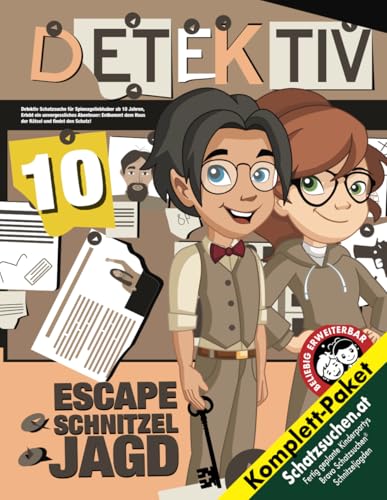Detektiv Schatzsuche für Spionageliebhaber ab 10 Jahren: Erlebt ein unvergessliches Abenteuer: Entkommt dem Haus der Rätsel und findet den Schatz! (Bravo Schatzsuche) von Independently published