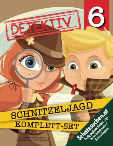 Detektiv Schnitzeljagd Kindergeburtstag ab 6 Jahren: Löst knifflige Fälle, knackt Detektivrätsel & trefft euch beim Detektivbuffet – das Detektiv Geburtstag Spiel für Kinder (Bravo Schatzsuche)