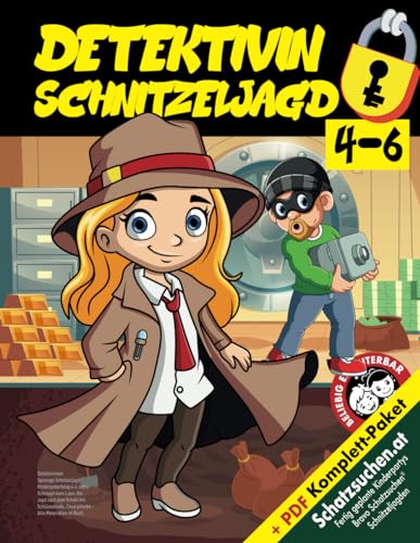 Detektivinnen Spionage Schnitzeljagd Kindergeburtstag 4-6 Jahre: Schnappt eure Lupe: Die Jagd nach dem Schatz mit Schlüsselcode, Cäsarscheibe - Alle Materialien im Buch. (Bravo Schatzsuche)