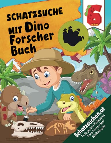 Dinosaurier-Schatzsuche mit Dinoforscherbuch Kindergeburtstag Spiel ab 6 Jahren: Begebt euch mit dem Dinoforscherausweis auf eine spannende Dinosaurierausgrabung! (Bravo Schatzsuche)