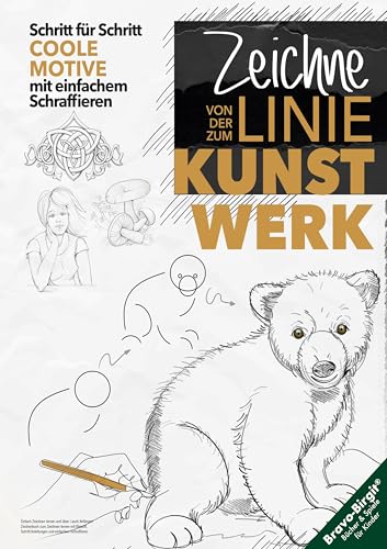 Einfach Zeichnen lernen und üben - auch Anfänger: Zeichenbuch zum Zeichnen lernen mit Bleistift, Schritt Anleitungen und einfachem Schraffieren von Lucid Page Media