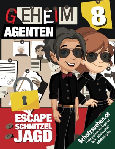 Escape Schnitzeljagd Geheimagent Kindergeburtstag ab 8 Jahren: Entkommt dem Haus der Rätsel, entschlüsselt den geheimen Morsebrief und findet den Schatz! Sofort startklar! (Bravo Schatzsuche)