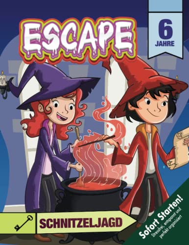 Escape Schnitzeljagd Hexen Zauberer Kindergeburtstag ab 6 Jahren: Entkommt dem Haus der Rätsel, entschlüsselt den geheimen Morsebrief und findet den Schatz! Sofort startklar! Escape Schnitzeljagd Hexen Zauberer Kindergeburtstag ab 6 Jahren: Entkommt dem Haus der Rätsel, entschlüsselt den geheimen Morsebrief und findet den Schatz! Sofort startklar! von Independently published