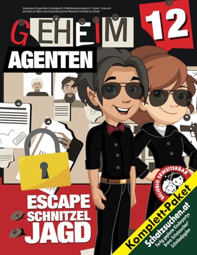 Geheimagent Escape Room Schnitzeljagd für Kinder/Kindergeburtstag ab 12 Jahren: Entkommt dem Haus der Rätsel, entschlüsselt den geheimen Morsebrief und findet den Schatz! (Bravo Schatzsuche)