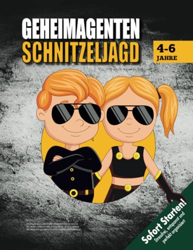 Geheimagenten Schnitzeljagd Kindergeburtstag 4-6 Jahre: Kreativ geplante Schatzsuche mit lustigen Hinweisen und spannender Fallermittlung mit Fußspuren & Fingerabdrücken (Bravo Schatzsuche)