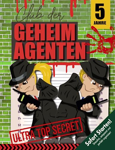 Geheimagenten Schnitzeljagd Kindergeburtstag ab 5 Jahren: Scharfsinnig und voller Tatendrang lösen wir spannende Fälle. Ein cooler Geheimagentenclub, der auf euch wartet! (Bravo Schatzsuche)