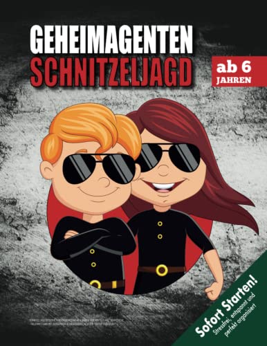Geheimagenten Schnitzeljagd Kindergeburtstag ab 6 Jahren: Kreativ geplante Schatzsuche mit lustigen Hinweisen und spannender Fallermittlung mit Fußspuren & Fingerabdrücken (Bravo Schatzsuche)