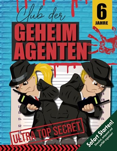 Geheimagenten Schnitzeljagd Kindergeburtstag ab 6 Jahren: Scharfsinnig und voller Tatendrang lösen wir spannende Fälle. Ein cooler Geheimagentenclub, der auf euch wartet! (Bravo Schatzsuche)