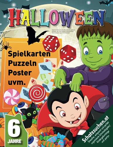 Halloween Schatzsuche ab 6 Jahre: Gruselig, spannend, aufregend - Wer hat den Halloween-Schatz gestohlen? Kreativ & abwechslungsreiche Schnitzeljagd (Bravo Schatzsuche)