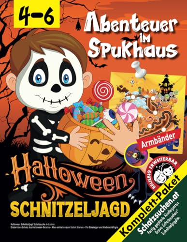 Halloween Schnitzeljagd Schatzsuche 4-6 Jahre: Erobert den Schatz des Halloween-Geistes - Alles enthalten zum Sofort Starten - Für Einsteiger und Vielbeschäftigte. (Bravo Schatzsuche) von Independently published