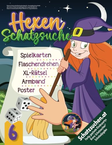 Hexen Schatzsuche Kindergeburtstag für Hexengeburtstag Kinder ab 6 Jahren: Hexen Schnitzeljagd in der magischen Welt mit Hexen-Armband und kniffligen Rätseln für Junge & Mädchen (Bravo Schatzsuche) Hexen Schatzsuche Kindergeburtstag für Hexengeburtstag Kinder ab 6 Jahren: Hexen Schnitzeljagd in der magischen Welt mit Hexen-Armband und kniffligen Rätseln für Junge & Mädchen (Bravo Schatzsuche)