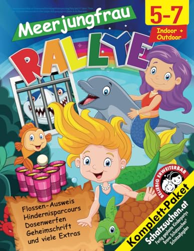 Meerjungfrauen Rallye mit Schatzsuche/Schnitzeljagd Kindergeburtstag Party-Spiel 5-7 Jahre: Findet den magischen Meeresschatz mit einer lustigen ... & alle Materialien. (Bravo Schatzsuche)