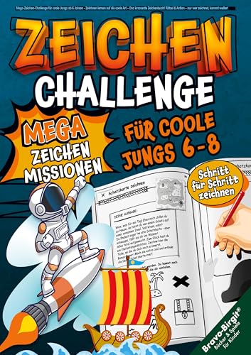Mega-Zeichen-Challenge für coole Jungs ab 6 Jahren: Zeichnen lernen auf die coole Art – Das krasseste Zeichenbuch! Rätsel & Action – nur wer zeichnet, kommt weiter! Mega-Zeichen-Challenge für coole Jungs ab 6 Jahren: Zeichnen lernen auf die coole Art – Das krasseste Zeichenbuch! Rätsel & Action – nur wer zeichnet, kommt weiter! von Lucid Page Media
