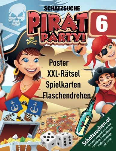 Piraten Schatzsuche Schnitzeljagd Kindergeburtstag ab 6 Jahren: Findet das geheimnisvolle Piratenarmband (Papierschmuck), das euch direkt zum Piratenschatz führt. Los geht's! (Bravo Schatzsuche)