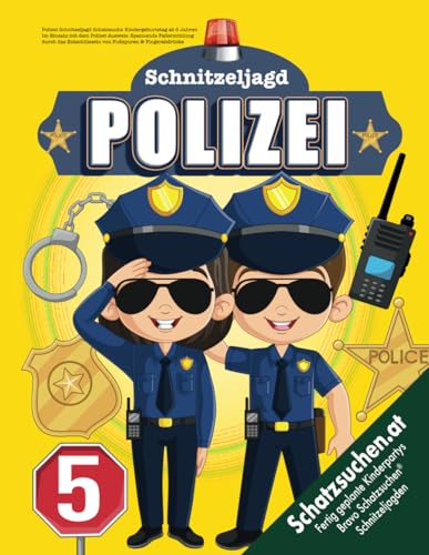 Polizei Schnitzeljagd Schatzsuche Kindergeburtstag ab 5 Jahren: Im Einsatz mit dem Polizei-Ausweis: Spannende Fallermittlung durch das Entschlüsseln von Fußspuren & Fingerabdrücke (Bravo Schatzsuche)