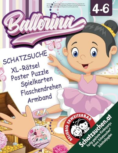 Schatzsuche Ballerina Kindergeburtstag/Ballett Geburtstag Spiel für Kinder 4-6 Jahre (Mädchen/Junge)|: Bellas Tanztraum und das Geheimnis des ... für jedes Kind) (Bravo Schatzsuche)