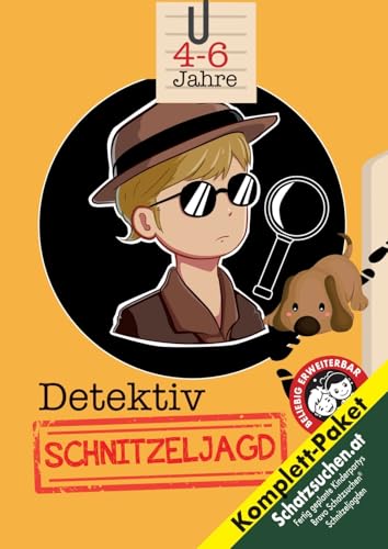 Schatzsuche Detektiv Kindergeburtstag 4-6 Jahre: Kreativ geplante Schatzsuche - Fallermittlung mit Fußspuren & Fingerabdrücke lesen - Sofort Startklar! (Bravo Schatzsuche)