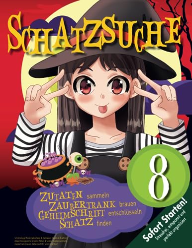 Schnitzeljagd Kindergeburtstag & Halloween Hexen ab 8 Jahren: Abwechslungsreiche kreative Rätsel & Spiele. Zutaten sammeln, Zaubertrank brauen, Geheimschrift. Sofort startklar! (Bravo Schatzsuche) Schnitzeljagd Kindergeburtstag & Halloween Hexen ab 8 Jahren: Abwechslungsreiche kreative Rätsel & Spiele. Zutaten sammeln, Zaubertrank brauen, Geheimschrift. Sofort startklar! (Bravo Schatzsuche)