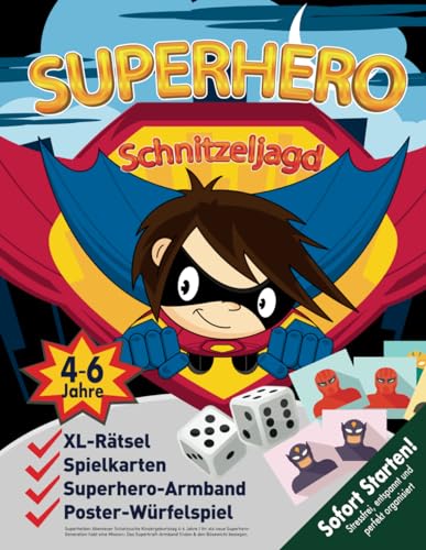 Superhelden Abenteuer Schatzsuche Kindergeburtstag 4-6 Jahre: Ihr als neue Superhero-Generation habt eine Mission: Das Superkraft-Armband finden & den Bösewicht besiegen. (Bravo Schatzsuche)