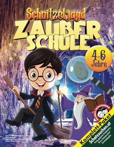 Zauberer Schnitzeljagd Kindergeburtstag 4-6 Jahre: Kreativ geplante Schatzsuche mit dem Zauberlehrling zum Sofort Starten! Ideal für Halloween, Hexengeburtstag etc. (Bravo Schatzsuche)