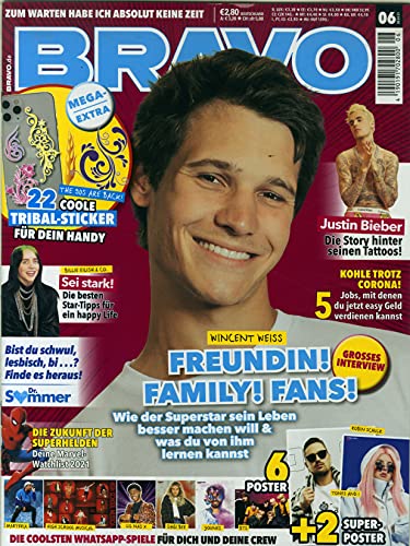 Bravo 6/2021 "Vinzent Weiss: Freundin! Family! Fans!"