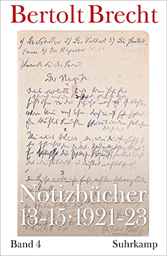 Notizbücher 13-15: Band 4: 1921-1923