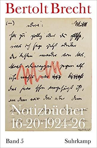 Notizbücher 16-20: Band 5: 1924-1926 von Suhrkamp Verlag AG