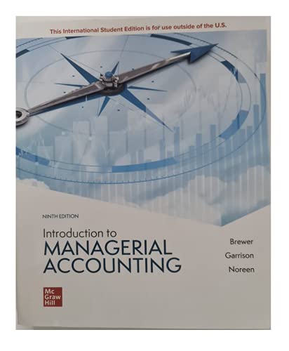 Introduction to Managerial Accounting ISE (Economia e discipline aziendali) von McGraw-Hill Education
