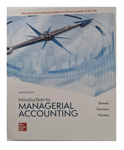 Introduction to Managerial Accounting ISE (Economia e discipline aziendali)