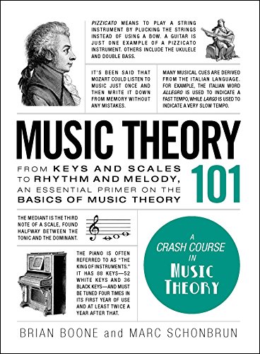 Music Theory 101: From keys and scales to rhythm and melody, an essential primer on the basics of music theory (Adams 101 Series) von Simon & Schuster