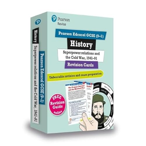 Revise Edexcel GCSE (9-1) History: Superpower Relations and the Cold War Revision Cards: with free online Revision Guide and Workbook (Revise Edexcel GCSE History 16) von Pearson Education Limited